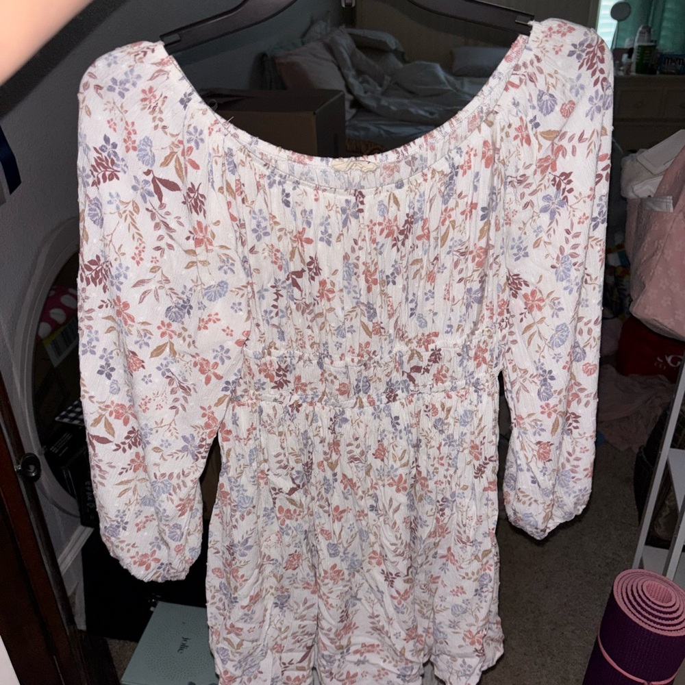 143 Story Floral Off-Shoulder Dress